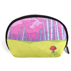 Red Mushroom Animation Adventure Time Cartoon Multi Colored Accessory Pouch (large) by Sarkoni