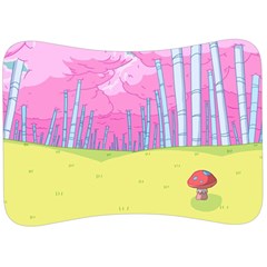 Red Mushroom Animation Adventure Time Cartoon Multi Colored Velour Seat Head Rest Cushion by Sarkoni