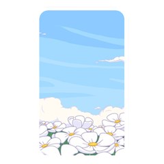 White Petaled Flowers Illustration Adventure Time Cartoon Memory Card Reader (rectangular) by Sarkoni