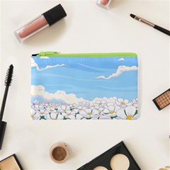 White Petaled Flowers Illustration Adventure Time Cartoon Cosmetic Bag (xs) by Sarkoni