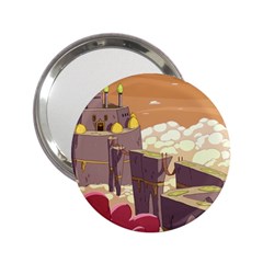 Animated Castle Illustration Adventure Time Cartoon Nature 2 25  Handbag Mirrors by Sarkoni