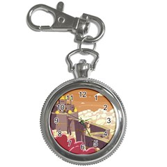 Animated Castle Illustration Adventure Time Cartoon Nature Key Chain Watches by Sarkoni