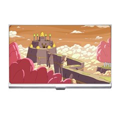 Animated Castle Illustration Adventure Time Cartoon Nature Business Card Holder by Sarkoni