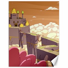 Animated Castle Illustration Adventure Time Cartoon Nature Canvas 18  X 24  by Sarkoni