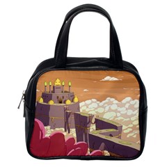 Animated Castle Illustration Adventure Time Cartoon Nature Classic Handbag (one Side) by Sarkoni