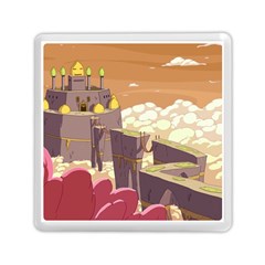 Animated Castle Illustration Adventure Time Cartoon Nature Memory Card Reader (square) by Sarkoni