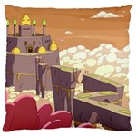 Animated Castle Illustration Adventure Time Cartoon Nature Large Cushion Case (One Side) Front