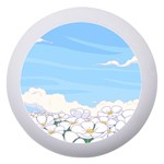 White Petaled Flowers Illustration Adventure Time Cartoon Dento Box with Mirror Front