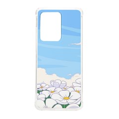 White Petaled Flowers Illustration Adventure Time Cartoon Samsung Galaxy S20 Ultra 6 9 Inch Tpu Uv Case by Sarkoni