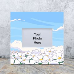 White Petaled Flowers Illustration Adventure Time Cartoon White Box Photo Frame 4  X 6  by Sarkoni