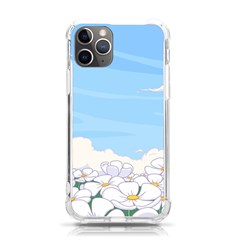 White Petaled Flowers Illustration Adventure Time Cartoon Iphone 11 Pro 5 8 Inch Tpu Uv Print Case by Sarkoni