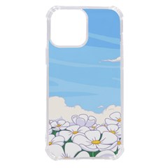 White Petaled Flowers Illustration Adventure Time Cartoon Iphone 13 Pro Max Tpu Uv Print Case by Sarkoni