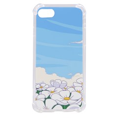 White Petaled Flowers Illustration Adventure Time Cartoon Iphone Se by Sarkoni