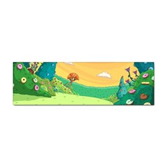 Green Field Illustration Adventure Time Multi Colored Sticker Bumper (100 Pack) by Sarkoni