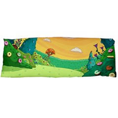 Green Field Illustration Adventure Time Multi Colored Body Pillow Case (dakimakura) by Sarkoni