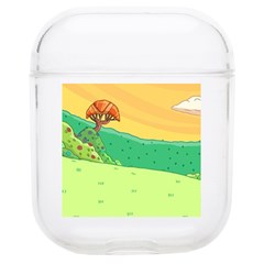 Green Field Illustration Adventure Time Multi Colored Soft Tpu Airpods 1/2 Case by Sarkoni