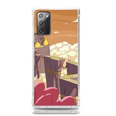 Animated Castle Illustration Adventure Time Cartoon Nature Samsung Galaxy Note 20 Tpu Uv Case by Sarkoni