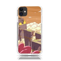 Animated Castle Illustration Adventure Time Cartoon Nature Iphone 11 Tpu Uv Print Case by Sarkoni