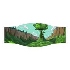 Adventure Time Cartoon Green Color Nature  Sky Stretchable Headband by Sarkoni