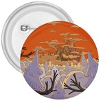 Adventure Time Cartoon Landscape Trees 3  Buttons Front