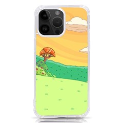 Green Field Illustration Adventure Time Multi Colored Iphone 14 Pro Max Tpu Uv Print Case by Sarkoni