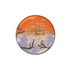 Adventure Time Cartoon Landscape Trees Hat Clip Ball Marker by Sarkoni