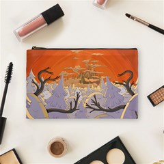 Adventure Time Cartoon Landscape Trees Cosmetic Bag (medium) by Sarkoni