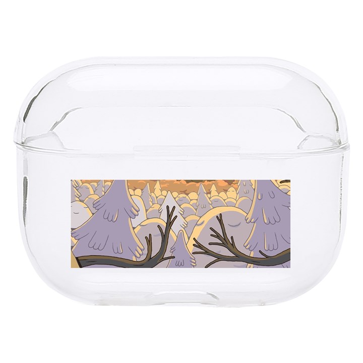 Adventure Time Cartoon Landscape Trees Hard PC AirPods Pro Case