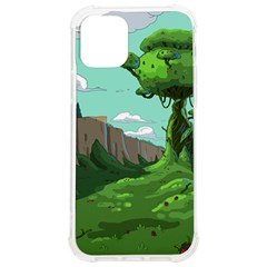 Adventure Time Cartoon Green Color Nature  Sky Iphone 12/12 Pro Tpu Uv Print Case by Sarkoni