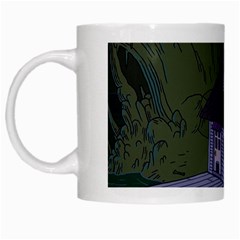 Purple House Cartoon Character Adventure Time Architecture White Mug by Sarkoni