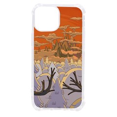 Adventure Time Cartoon Landscape Trees Iphone 13 Mini Tpu Uv Print Case by Sarkoni