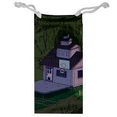 Purple House Cartoon Character Adventure Time Architecture Jewelry Bag by Sarkoni