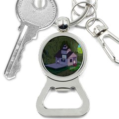 Purple House Cartoon Character Adventure Time Architecture Bottle Opener Key Chain by Sarkoni