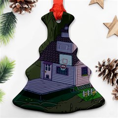 Purple House Cartoon Character Adventure Time Architecture Ornament (christmas Tree)  by Sarkoni