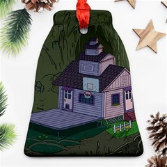 Purple House Cartoon Character Adventure Time Architecture Bell Ornament (two Sides) by Sarkoni