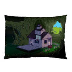 Purple House Cartoon Character Adventure Time Architecture Pillow Case (two Sides) by Sarkoni