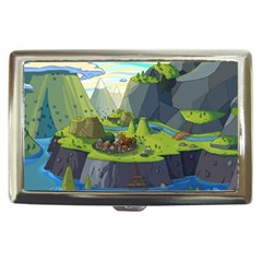 Cartoon Network Mountains Landscapes Seas Illustrations Adventure Time Rivers Cigarette Money Case