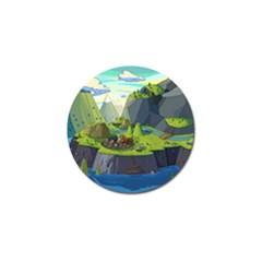 Cartoon Network Mountains Landscapes Seas Illustrations Adventure Time Rivers Golf Ball Marker (10 pack)