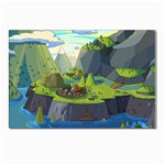 Cartoon Network Mountains Landscapes Seas Illustrations Adventure Time Rivers Postcard 4 x 6  (Pkg of 10) Front