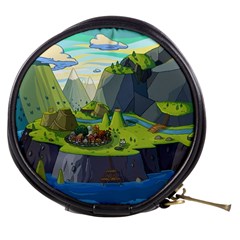 Cartoon Network Mountains Landscapes Seas Illustrations Adventure Time Rivers Mini Makeup Bag