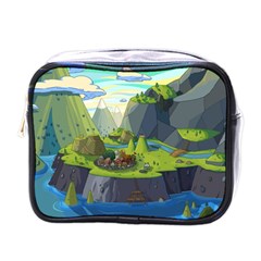 Cartoon Network Mountains Landscapes Seas Illustrations Adventure Time Rivers Mini Toiletries Bag (One Side)