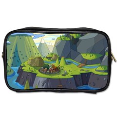 Cartoon Network Mountains Landscapes Seas Illustrations Adventure Time Rivers Toiletries Bag (One Side)