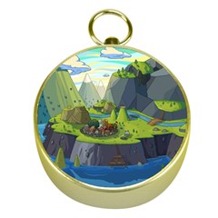 Cartoon Network Mountains Landscapes Seas Illustrations Adventure Time Rivers Gold Compasses