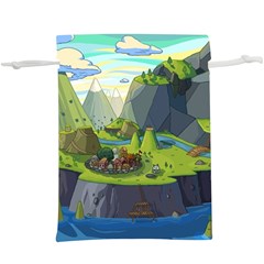 Cartoon Network Mountains Landscapes Seas Illustrations Adventure Time Rivers Lightweight Drawstring Pouch (XL)