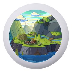 Cartoon Network Mountains Landscapes Seas Illustrations Adventure Time Rivers Dento Box with Mirror