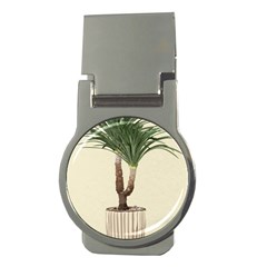 Tree Vector Art In A Flower Pot Money Clips (round)  by Sarkoni