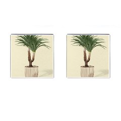 Tree Vector Art In A Flower Pot Cufflinks (square) by Sarkoni