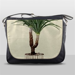 Tree Vector Art In A Flower Pot Messenger Bag by Sarkoni