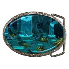 Waterfalls Wallpaper Adventure Time Belt Buckles by Sarkoni