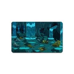 Waterfalls Wallpaper Adventure Time Magnet (name Card) by Sarkoni